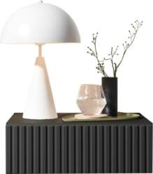 TABONI Bedside Table Hanging Graphite Floating