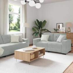 Tidyard Sofa Set 3 pcs Grau