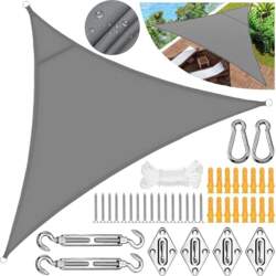 Triangular sun sail, 3 x 3