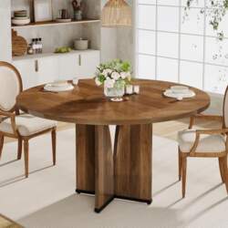 Tribesigns Round Dining Table, 100 cm