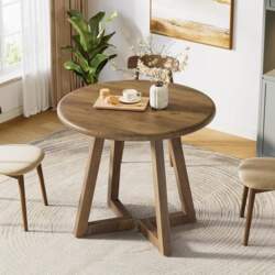 Tribesigns Small Round Dining Table for