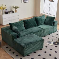 Vamcheer Corner Sofa with Sleep Function