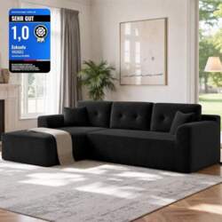 VASAGLE Corner Sofa Modular Sofa 244cm