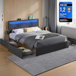 VASAGLE Double Bed Frame, Suitable for