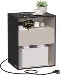VASAGLE Snapsemble Bedside Table - Super