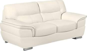 Vente-unique - Leather sofa 2 seater