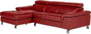 Vente-unique Mishima Leather Corner Sofa -