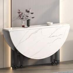 Versatile Round Folding Kitchen Table with