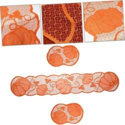 VICASKY Pumpkin and Maple Leaf Table