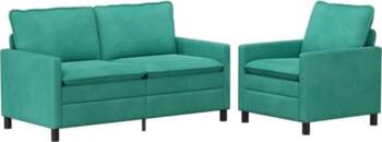 VidaXL Sofa Set 2 pcs Türkis