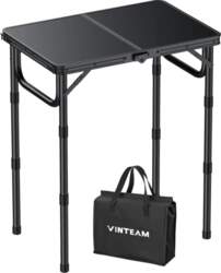VINTEAM Camping Table, 3-Way Height Adjustable