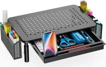 WALI Computer Monitor Stand with Storage