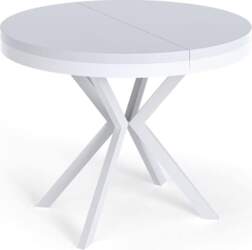 WFL GROUP Round Extendable Dining Table
