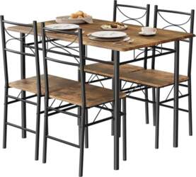 WOLTU Dining Table with 4 Chairs