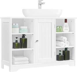 Yaheetech Bathroom Cabinet with Open Storage