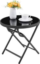 Yaheetech Folding Round Side Table Diameter