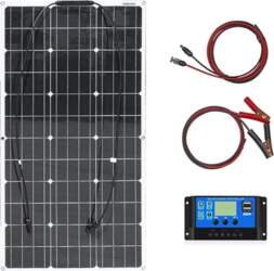 100 W 12 V elastīgais saules