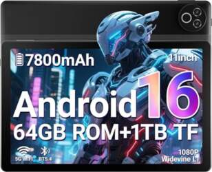 11 collu Android 16 planšetdators ar