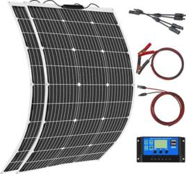 200 W 12 V saules paneļu