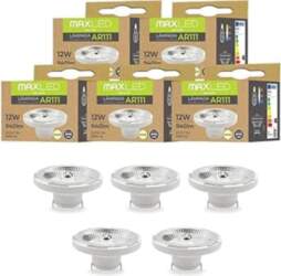 5 LED spuldzes AR111 G53 12