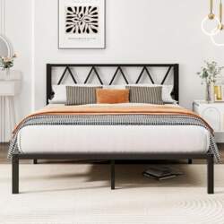 5ft King Size Metal Platform Bed