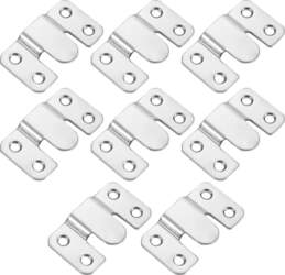 8 Pack Flush Mount kronšteini, slēptās