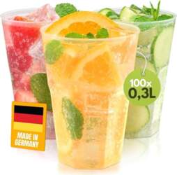 "Drinking Light" 100 kokteiļu glāzes