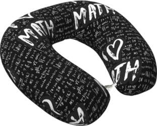 "I Love Math" ceļojuma spilvens