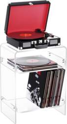 Acrylic Record Player Stand, Side Table