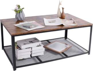BAKAJI Rectangular Coffee Table for Living