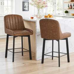 Bar Stools Set of 2, 360°