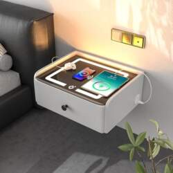 Bedside Table Hanging Wall Shelf with