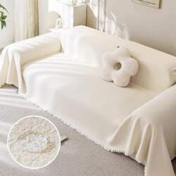Beige Sofa Blanket Throw Waterproof 1