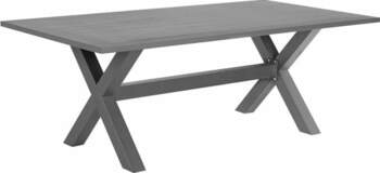 Beliani Cascais Garden Table Aluminium Grey
