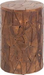 Beliani Dawson Practical Side Table Teak