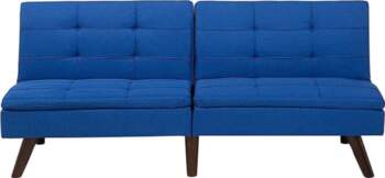 Beliani Sofa Bed Individually Adjustable Backrest