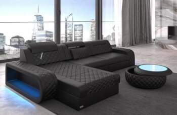 Berlin L Shape Corner Sofa Leather
