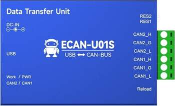 CAN-USB pārveidotājs CAN2.0 atkļūdošanas programma