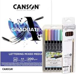 Canson Graduate Lettering Multi-Technical Bloc Kit