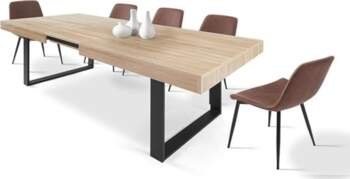 CASABEL - Extendable dining table with