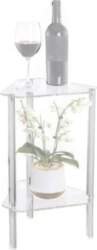 Clear Acrylic Corner Side Table, Triangle