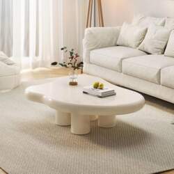 Cloud Coffee Table, White Cartoon Coffee