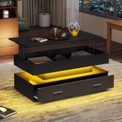 Coffee Table, Height Adjustable, Low Living