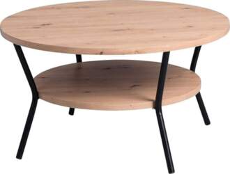 Coffee Table with Clipboard, Diameter 80