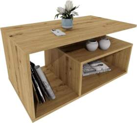 Coffee Table with Storage Compartment, 90