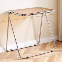 Collapsible Acrylic TV Table and Stool