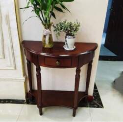 Console Sofa Table Solid Wood Console