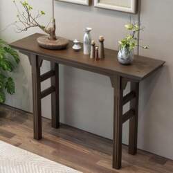Console Table, Black Wood, Side Table