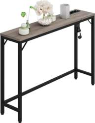 Console Table with Power Strip and
