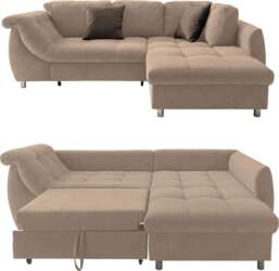 Corner Sofa with Extendible Sleep Function